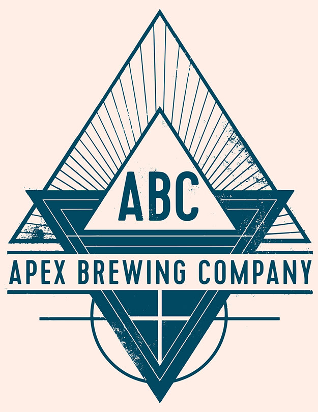 APEX Brewing Company Logo on Pink