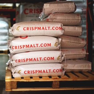 Crisp Malt Storage 25kg Sacks in the Warehouse