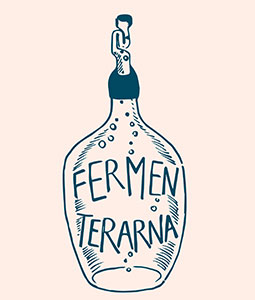Fermenterarna Brewery Logo on Pink