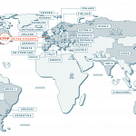 Crisp Malt Distributors Around The World On A Map