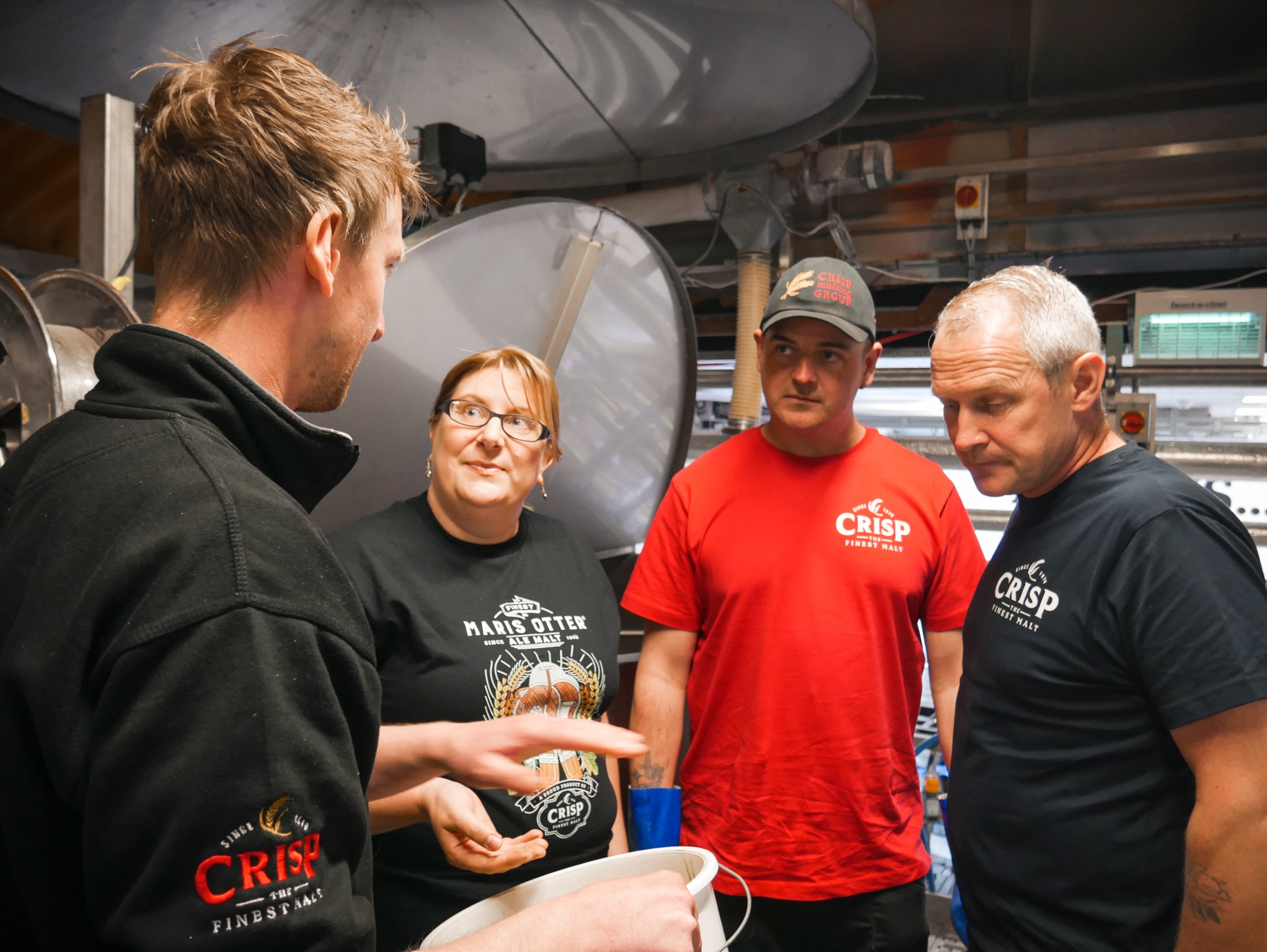 Crisp Malt work together with craft brewery - Lacons Brewery on a brew day